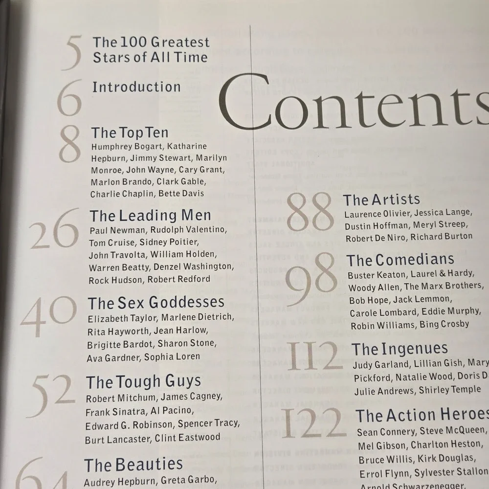 Entertainment Weekly The 100 Greatest Stars of All Time Book 1997 Hardcover